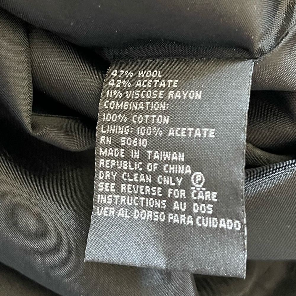 Albert Nipon Suit Vintage 2 Piece Skirt Set Wool Blend brown and black women’s 8 - Picture 16 of 16